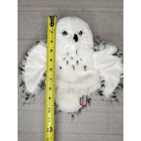 Douglas Snowy Spotted Owl Full Body Puppet Lifelike Plush Harry Potter Hedwig - Picture 5 of 6